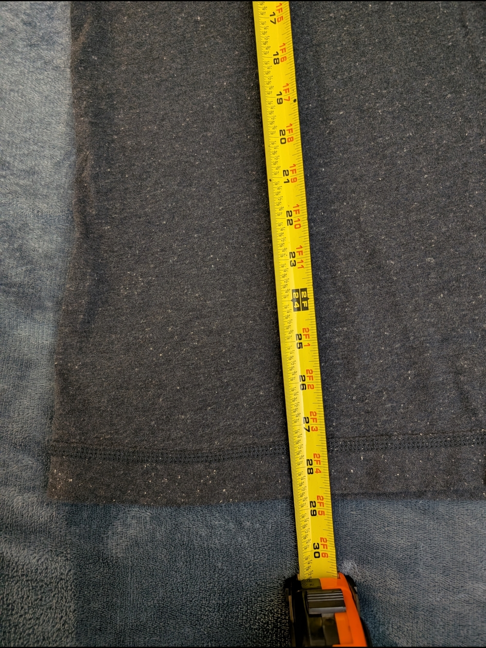 Vintage Abercrombie & Fitch Men's Navy Heather Logo V Neck T-Shirt Muscle Fit - Picture 4 of 9
